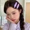 Duckbill Clip Fruit Hairpin Geometry Makeup Hair Clip Simple Traceless Hairpin  Girls