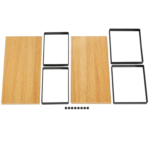 YMYNY Kitchen Rack, 2-Piece Set, Seasoning Rack/Spice Rack, Countertop Shelf, Stackable, Expandable Cabinet Storage Case for Aquariums, Cosmetics, Can