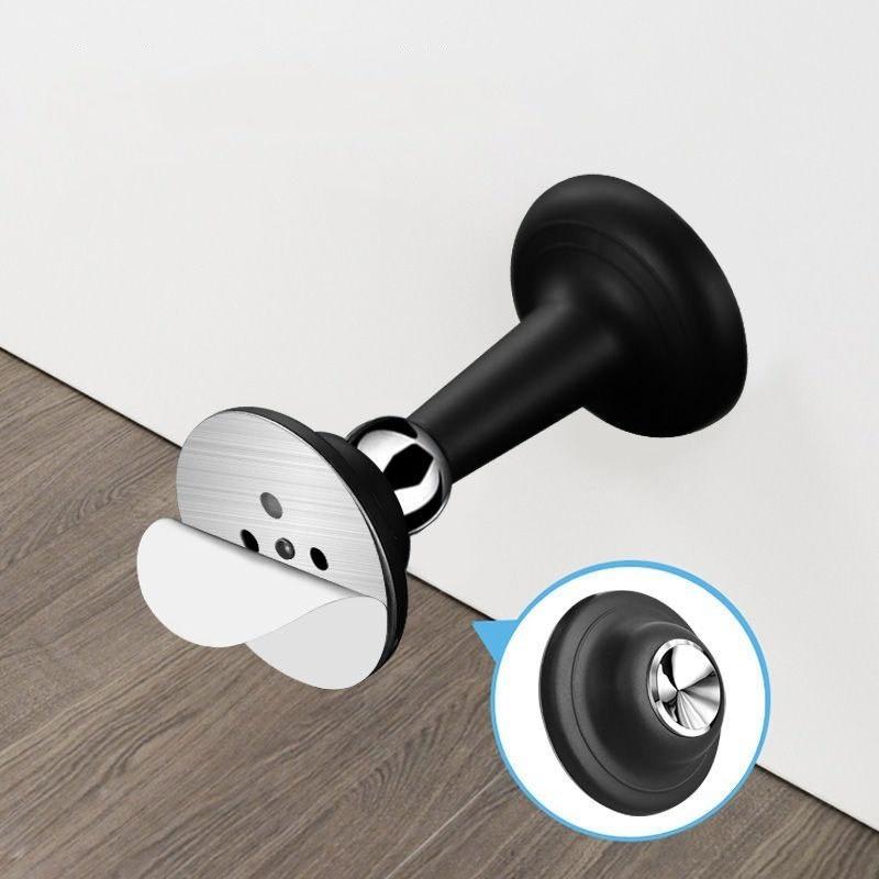 Magnetic Door Stopper Waterproof Rustproof Dual Floor Wall Mount Heavy Duty Door Catch for Bathroom Office Home