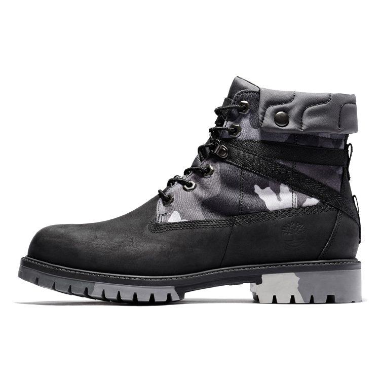 Timberland Heritage EK+ 6 Inch Waterproof Wide Fit Boot 'Grey Camouflage' A29P7001