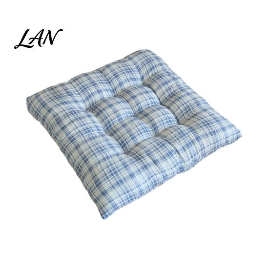 Decorative Plaid Seat Pad Chair Cushion with Ties, Soft Cozy Dining Pad, 16 Home Office Desk X Inch Non-slip for Chair, Dormitory High Elastic