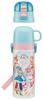 Skater 430ml Water Bottle, "Spreading Sky" PreCure, for Kids, 2-Way Drinking, with Cup, Stainless Steel, SKDC4-A