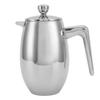 French Press 304 Paslanmaz Çelik Çift Katmanlı U Şekilli Ağızlı Ev İçin El Demleme Çaydanlığı
