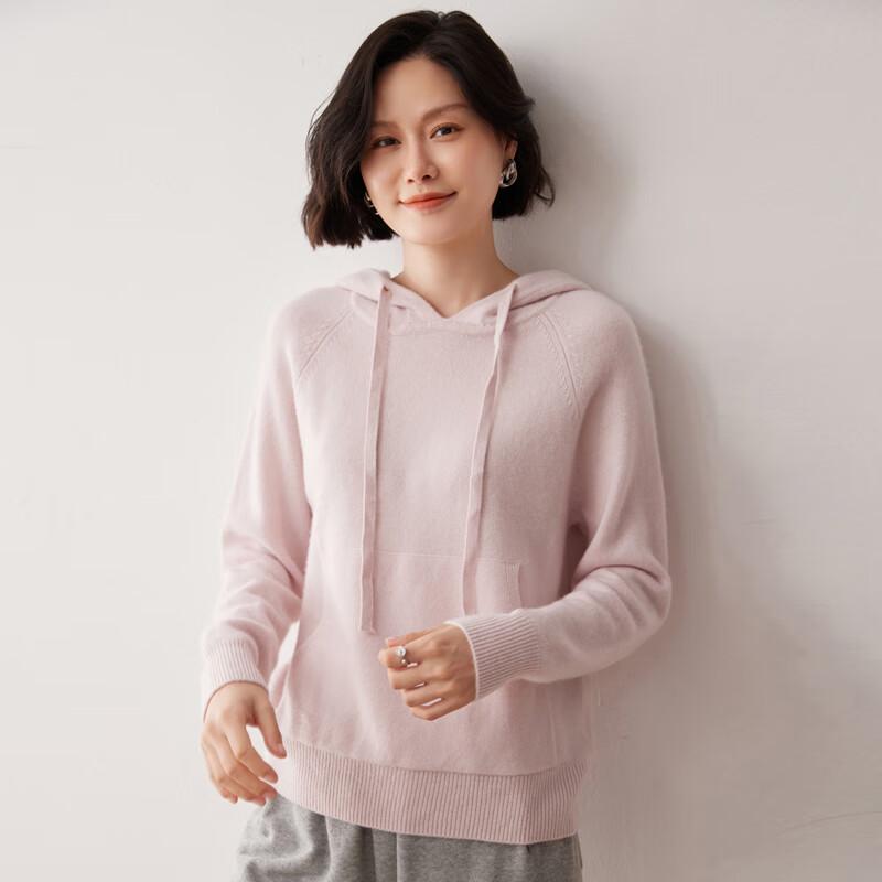 Fanzhen Women's Hooded Cashmere Blend Sweater