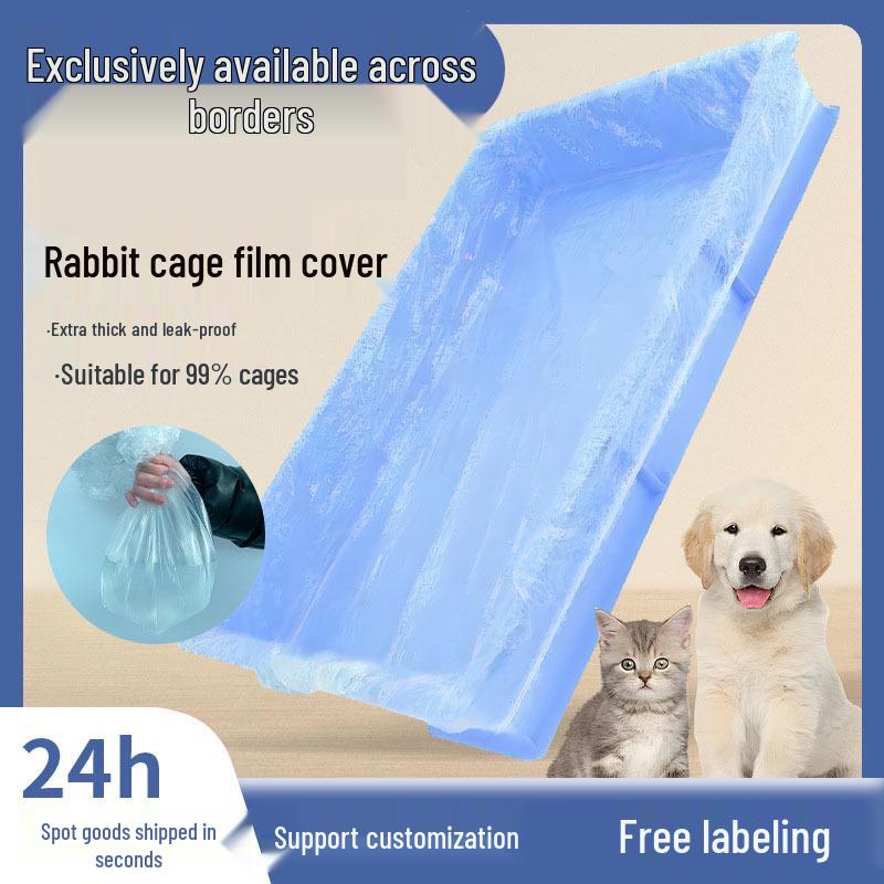 

Прочный пластиковый поддон для клетки кролика и пеленка для маленьких питомцев Upgraded Large - 50 pcs [Fits 70*50cm tray]