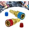 2 PCS R1234yf To R134a Quick Couplers, High/Low Side Conversion Adapters, Air Conditioner Evacuation Recharging Adapters, Universal for Most Cars,