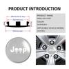 For Jeep 4pcs 56mm 60mm Car Wheel Center Caps Hubcap Cover Cherokee Wrangler JK Gladiator Compass Renegade Patriot AMO1