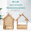 Kreativer Hängeblumenkorb aus Holz für Wohnzimmerdekoration