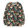 Women's Casual Long Sleeve Woolen Christmas Sweatshirt Fall  Vacation Long Sleeve Pullover