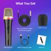 TONOR Dynamic Microphone Plug with 5M XLR Vocal Unidirectional Metal Handheld Wired RGB Compatible with Karaoke and Mixers Home and Outdoor (6.35mm