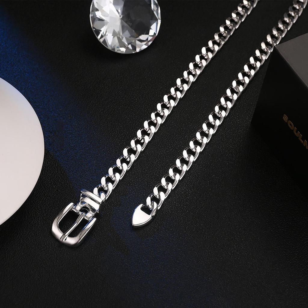 1 Pcs Women's Clothes Chain Belt Metal Waist Chain Dress Belts Metal Belt Adjustable Decoration