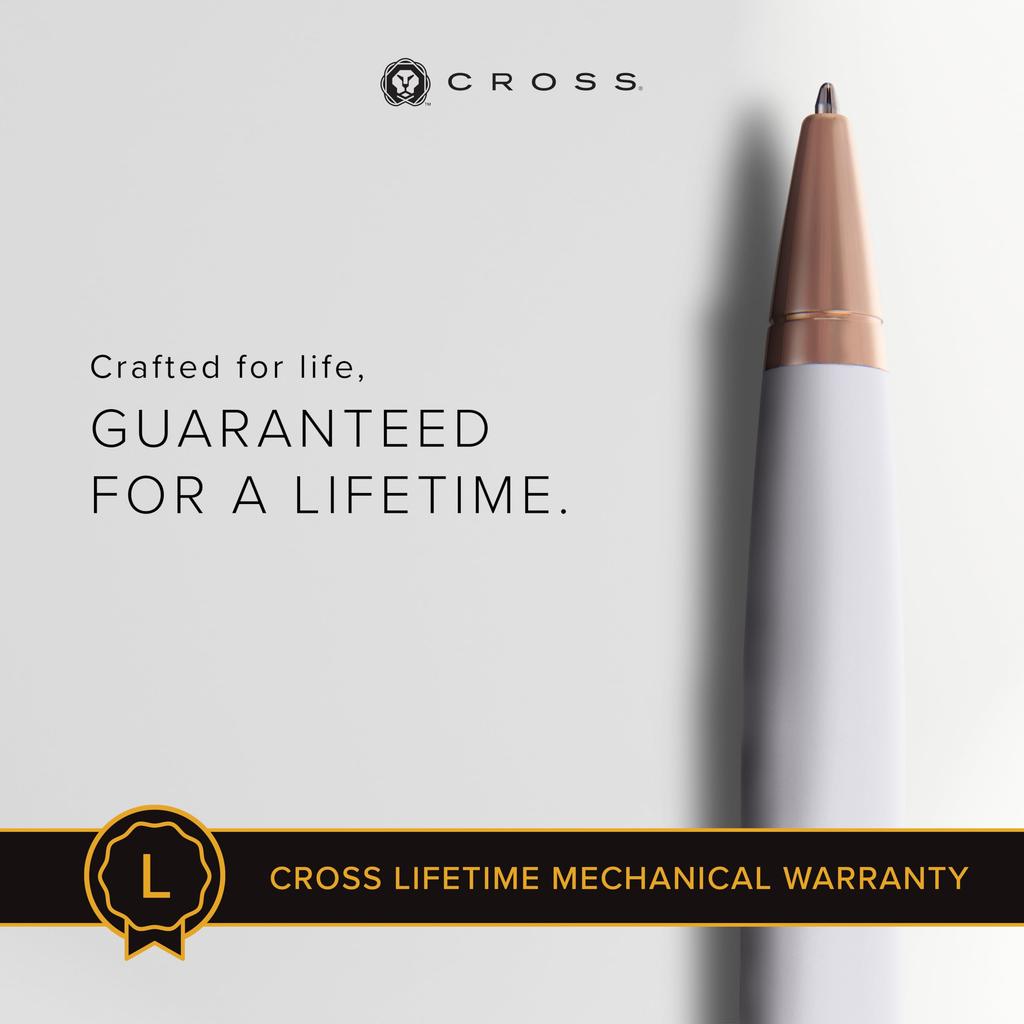 Calais pearlescent white lacquer ballpoint pen