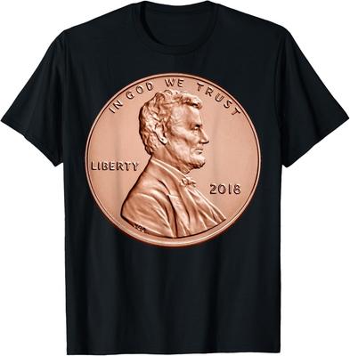 Penny Lincoln USA Coin 1 Cent TShirt America United States Unisex T-Shirt