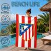 Atletico Football Club Printed Microfiber Beach Towel, Soft And Absorbent, Quick-Dry, Ideal for Summer Travel, Beach Essential, Swimming Pool