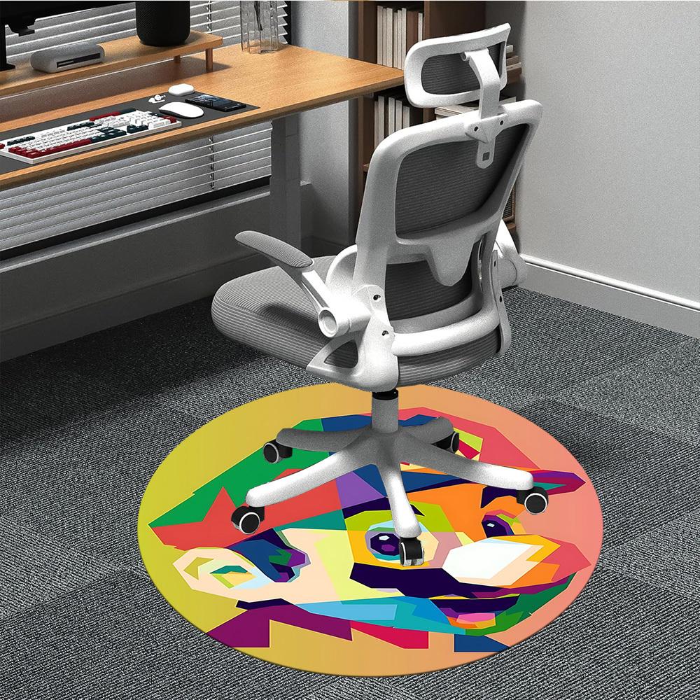 1pc Mario Office Round Area Rug, Under Office Chairs Bedroom Living Room Home Decor  a1022235