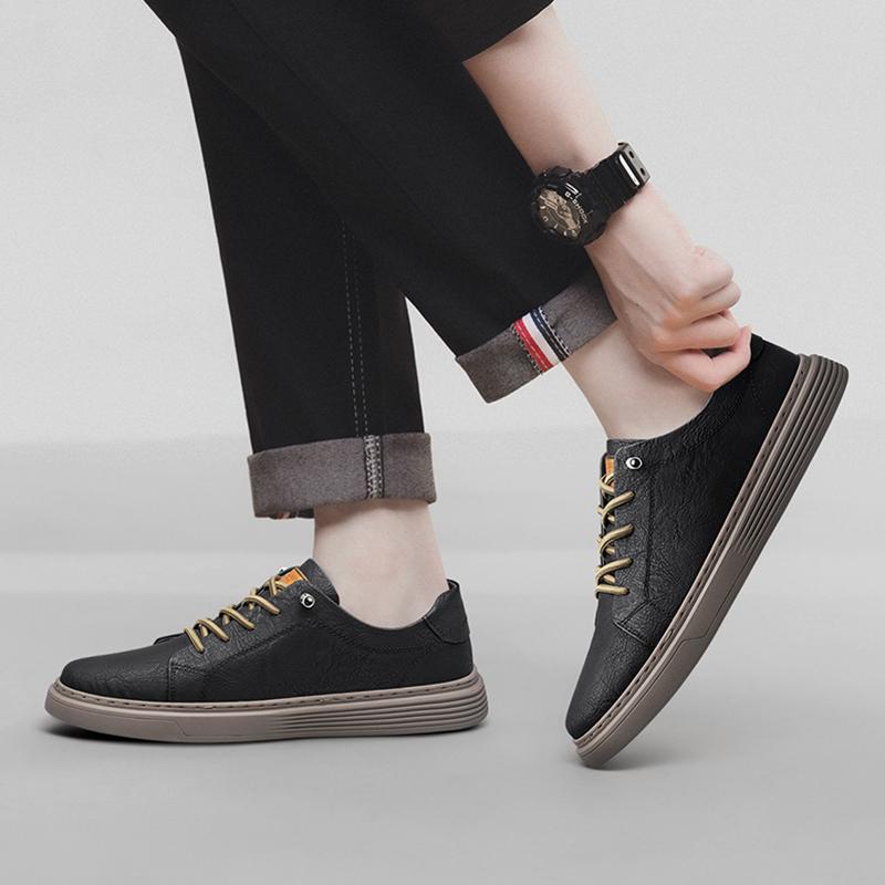 Neue Marke Casual Schuhe männer Licht Bequeme Atmungsaktive Wanderschuhe Flache Männer Schuhe Aus Echtem Leder Casual Schuhe