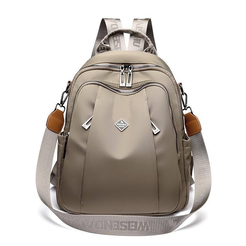 

Lightweight Schoolbag for School Travel, Large-capacity Waterproof, Fashionable Backpack for Women зелений/хакі