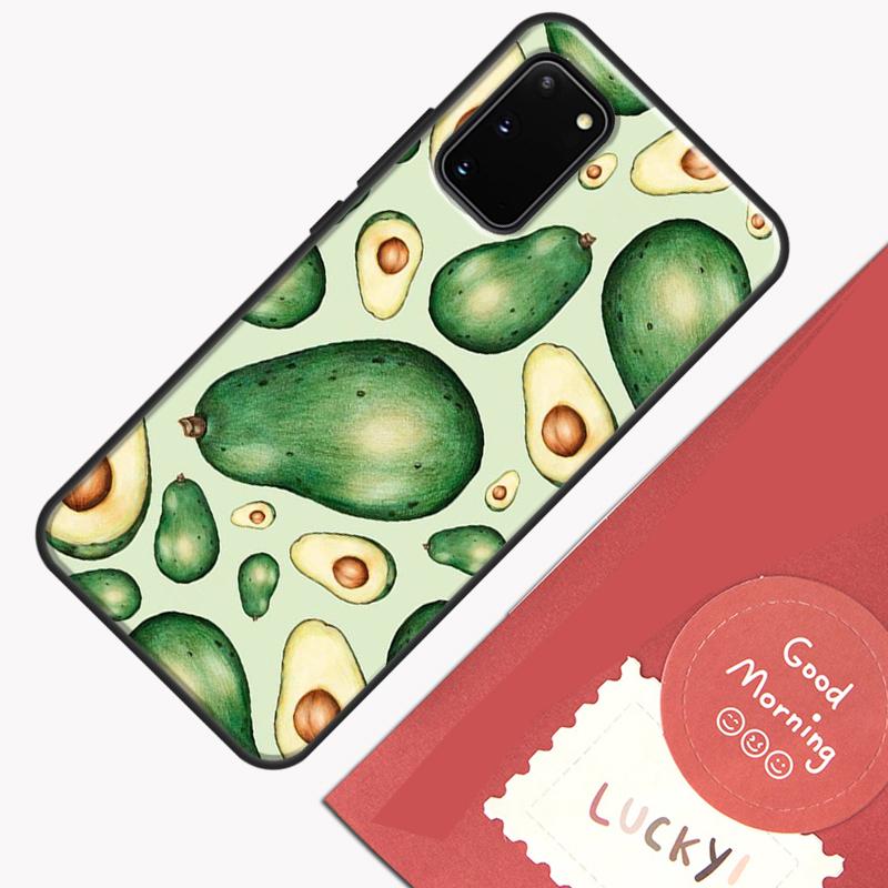 Avocado Pattern Phone Case For Samsung Galaxy S25 S26 Ultra S20 S21 S22 S23 S24 Plus S9 S10 S25 FE Cover Shell