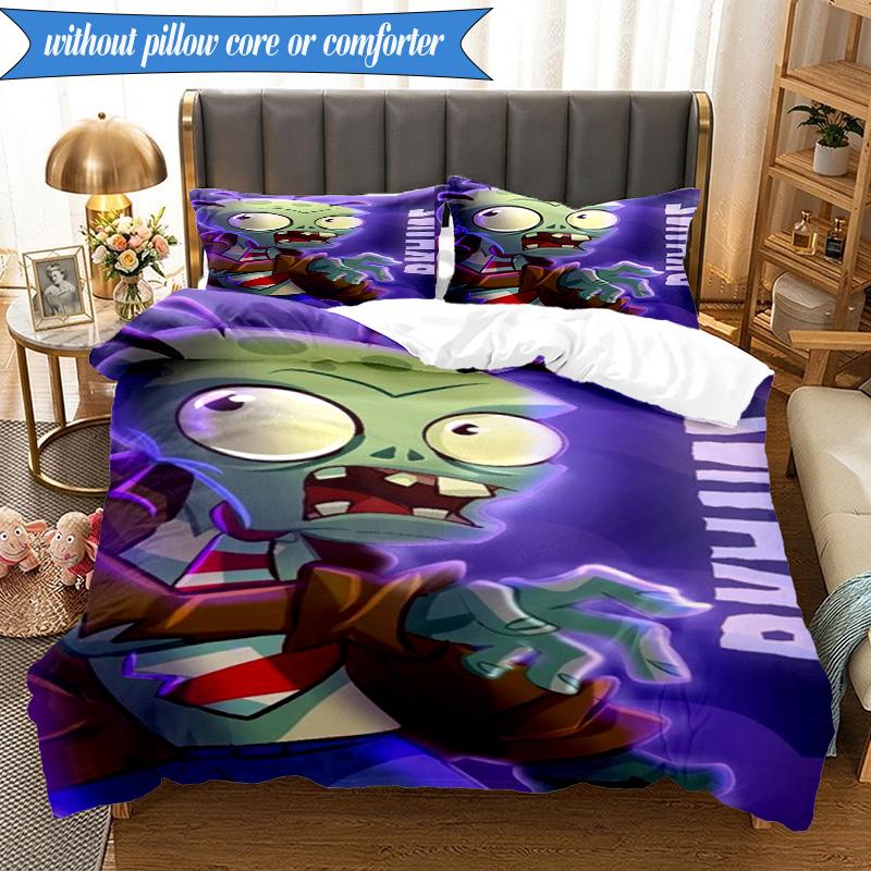 Zombie Party 3pcs K-pop Music Group Bedding set,Ideal for Bedroom, Dormitory,Including Duvet Cover And 2pcs Pillowcases,Fan Gifts