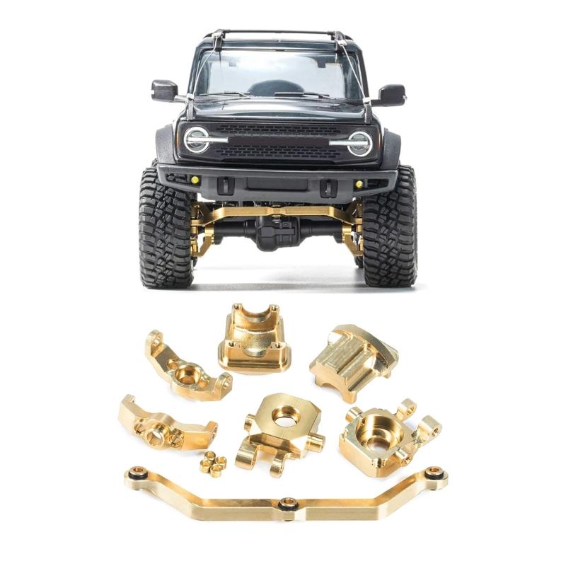Brass Weight Steering Link Block  Diff Cover Casters Block for 1/18  Crawler Car 4-M
