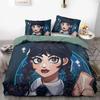 Wednesday Carton Boy Bed Linen Set,Wednesday Beding Set for Tenagers Adult Peoples Young Boys Soft Duvet Cover Set Pilowcase Holiday Gift