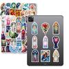 50 Gothic Colored Glass Baroque Window Grille Personalized Creative DIY Decorative Stickers