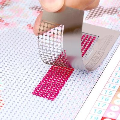 1Pcs 216 Hole Diamond Painting Net Ruler Point Drill Ruler Stick Drill Tool Net Ruler DIY Needlework Tool Accessory