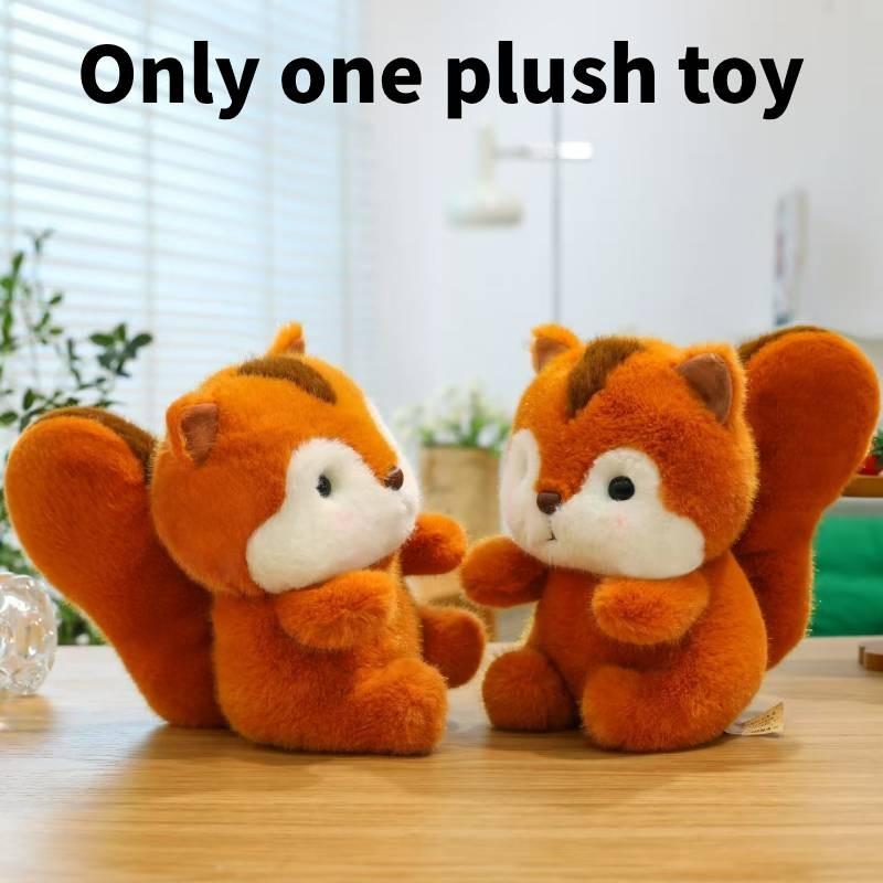 

Cute Squirrel Plush Toy Doll Cute Cartoon Short Pile Animal Gift Doll Children