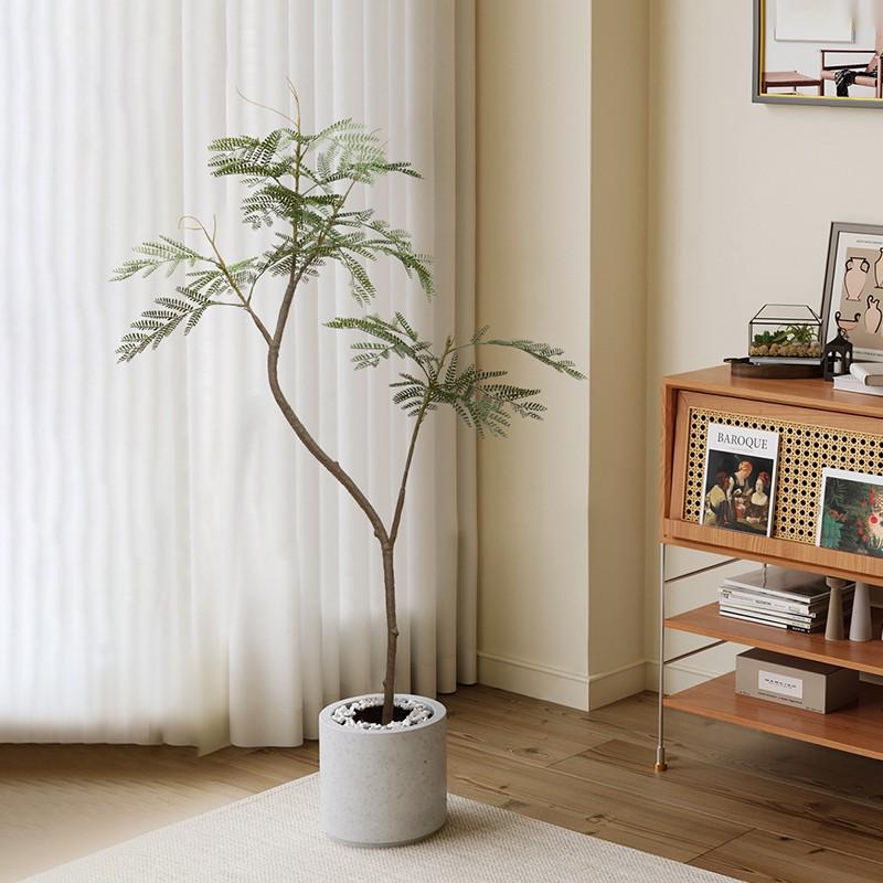 Luxury Fiddle-Leaf Fig Artificial Tree - Large Indoor Potted Plant Decor.