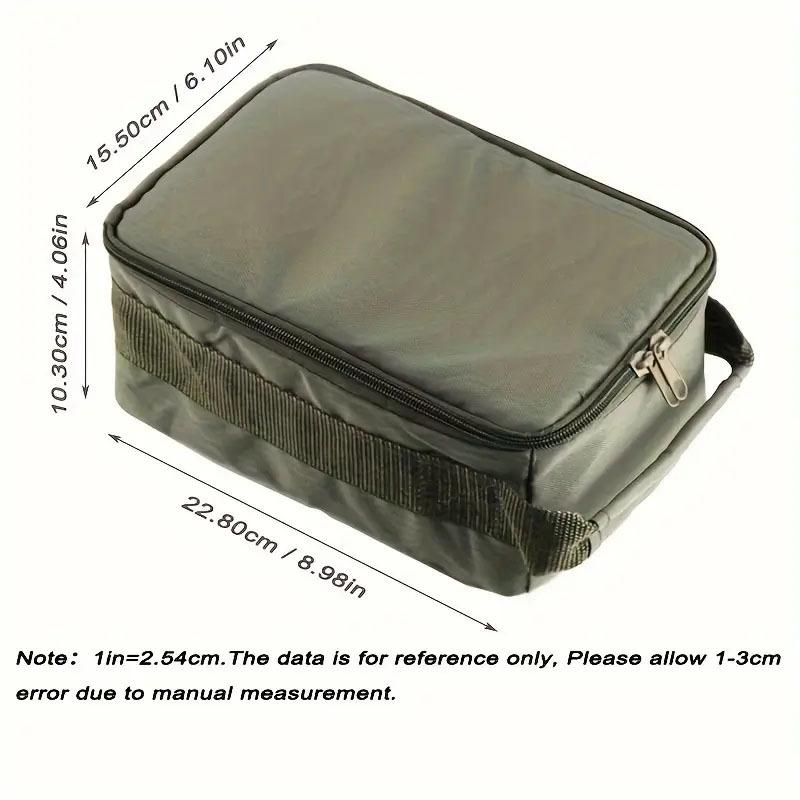 Portable Fishing Tackle Bag Oxford Cloth Hand Carry Removable Dividers Gear Storage Case Fishing Accessories Organizer