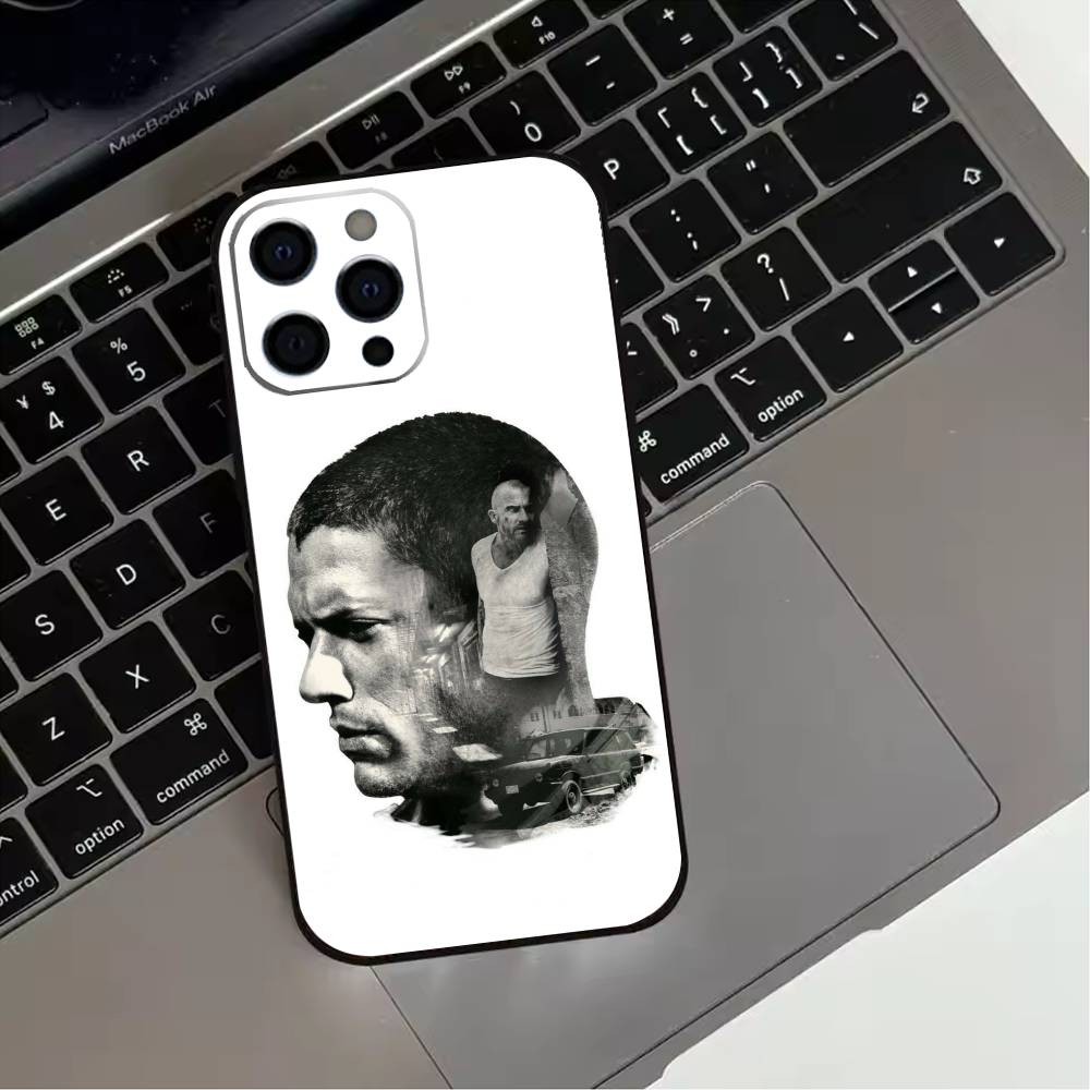 Movie P-Prison B-Break  Phone Case For iPhone 17,16,15,14,13,12,11 Plus,Pro Max,XS,Soft Silicone Black Cover
