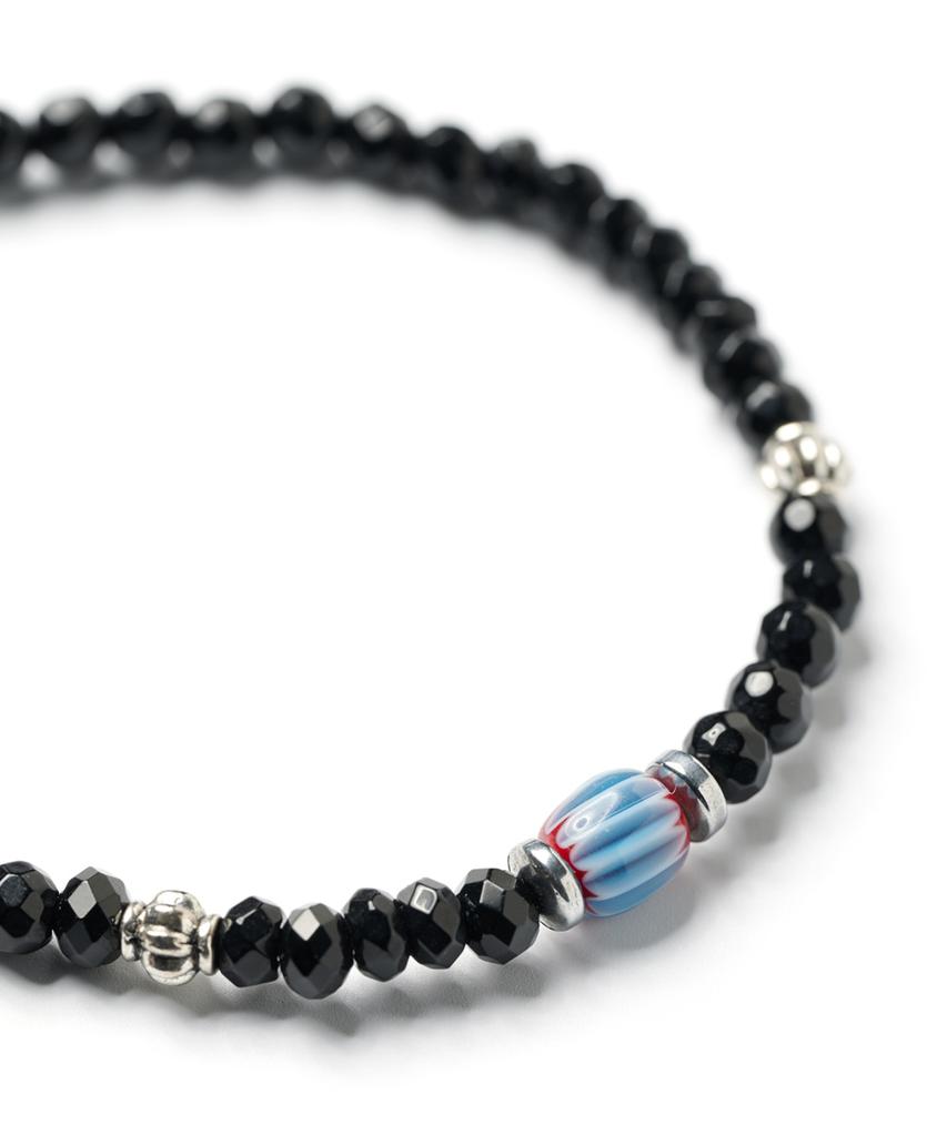 Polalita Black Blue Candy Point Bracelet (Plt-Br-054_Bk)