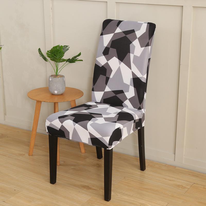 Christmas Elastic Chair Cover One-Piece Office Chair Cover Simple Dining Chair Cover Chair Cover Hotel Seat Cover