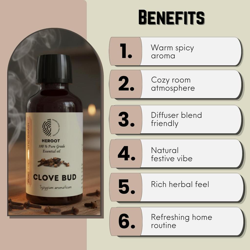 Aceite Esencial de Clavo – Aceite Puro, Aroma Natural