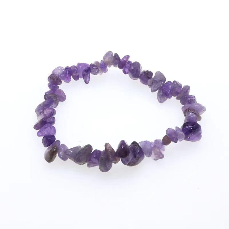 Natural Stone Stretchable Crystal Gravel Bracelet