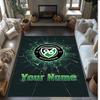 Hannover 96 Printed Crystal Velvet Rug Non‑Slip Crystal Velvet Carpet For Sofa Bedroom Indoor Home Decoration