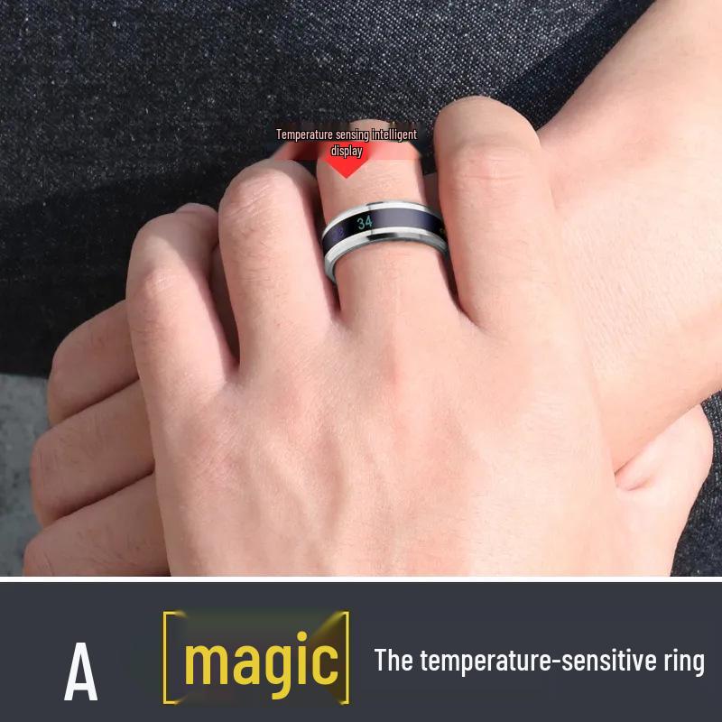 

Корейское высокоточное умное кольцо с датчиком температуры для мужчин