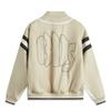 Li Ning Badfive Series Loose Comfortable Letter Jacket Men Jacket Off-White Coastal-Gray AJMV009-4