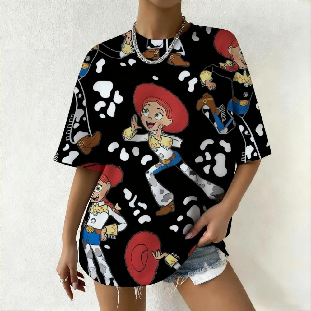 Women's Toy Story Jessie Summer Casual Children T Shirts Kid Adults Parent Child Quick Dry Boy T Shirt Men Women Tee Top