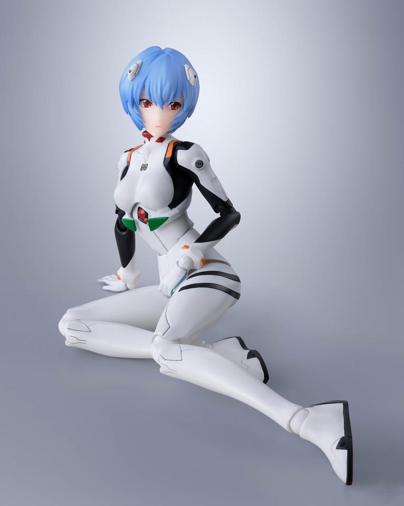 TAMASHII NATIONS New Theatrical Edition Rei Approximately PVC ABS Painted Action Figure S.H.Figuarts Evangelion Ayanami, 135mm, &