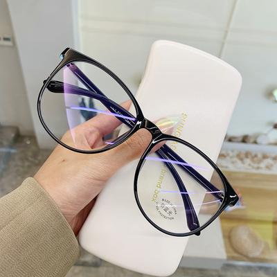 Retro Transparenter Rahmen Einfache Brille Ultraleicht Damen Modebrille für Hochzeitsfeier Dekoration Brille Fake Brille