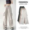 Womens High Waist Loose Cargo Pants Outdoor Casual Trousers