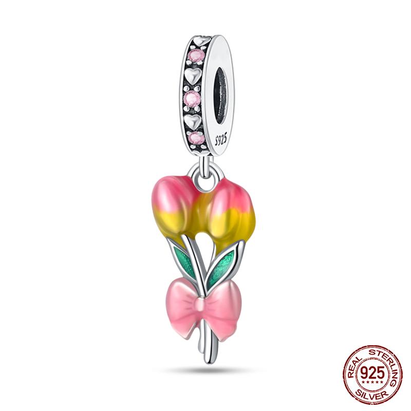 Original 925 Prata Esterlina Cor Mágica Camaleão Luminoso Série Charme Contas Adequado Ajuste Pulseira DIY Jóias Presentes