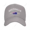 Baseball Cap Australia EST Independence Day Wild Sun Shade Peaked Adjustable Outdoor Caps