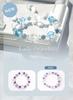 [Kyojudo] Power Stone Bracelet for Women, Four Divine Beasts, Crystal and Natural Stone (Aquamarine 10mm)
