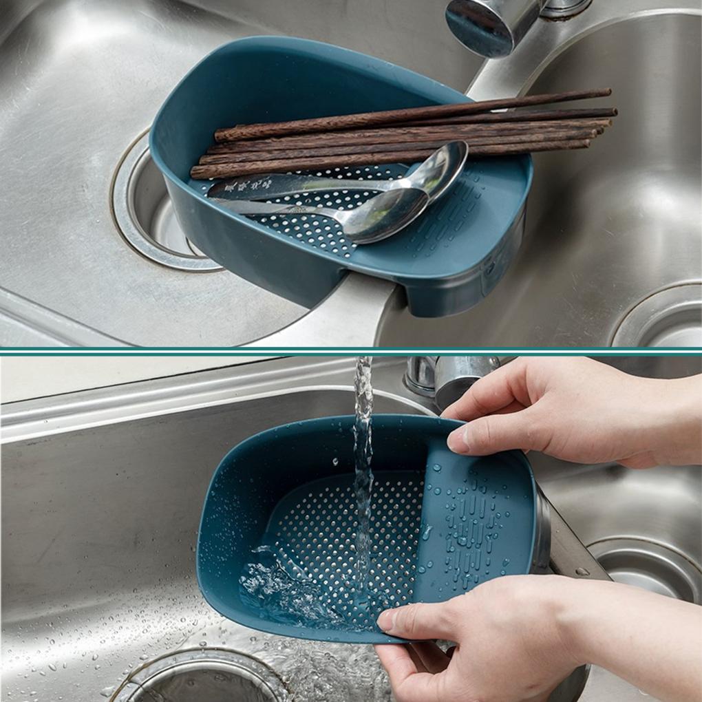 Kitchen Sinks Draining Hanging Waste Basket Rubbish Storage Rack Anti-slip Racks Household Gadget for Cleaning Tools Toiletries