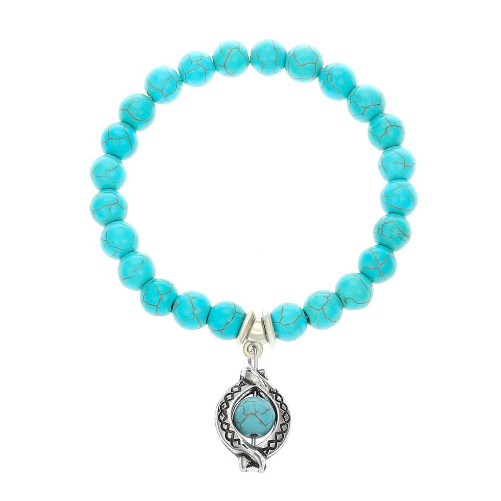 Handmade Turquoise Butterfly and Turtle Bracelet - European and American Style