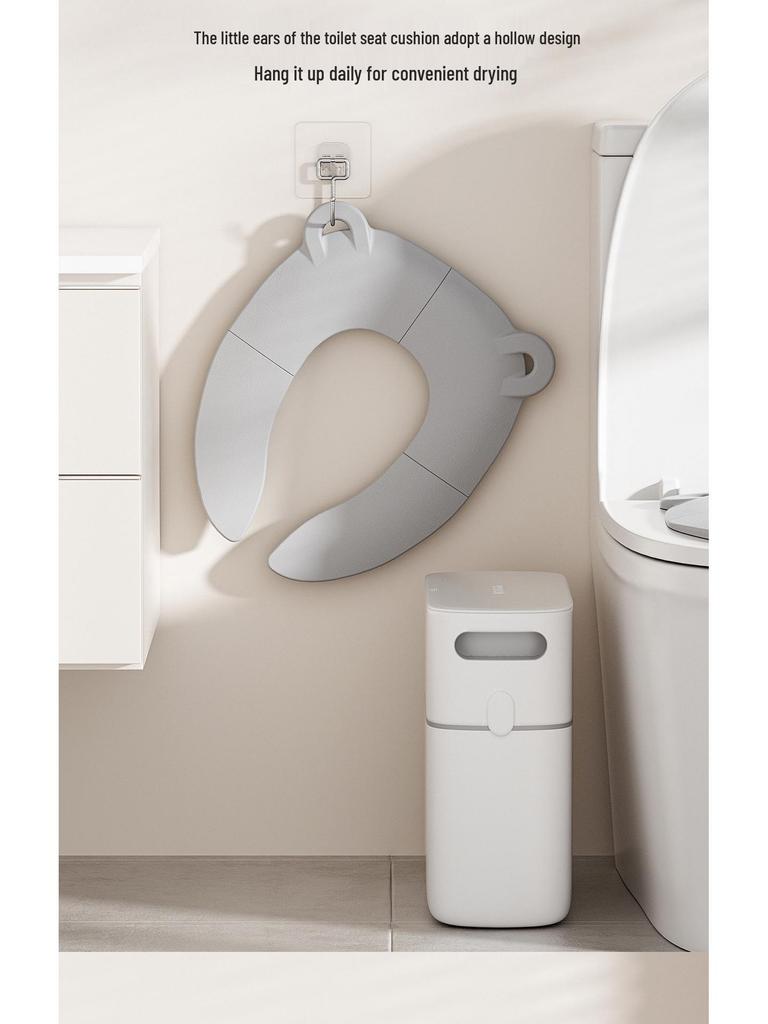 Compact Children's Travel Toilet Seat Pad - Foldable for Easy Storage