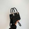 Small Square Bag For Women With Textured And Zipper Closure For Daily Use