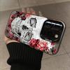 Luxury Skull Floral Cartoon Phone Case For iPhone 16 15 14 13 PRO MAX 11 12 13 PRO X XS XR 7 8 Plus Protective Shell Y2k Cover